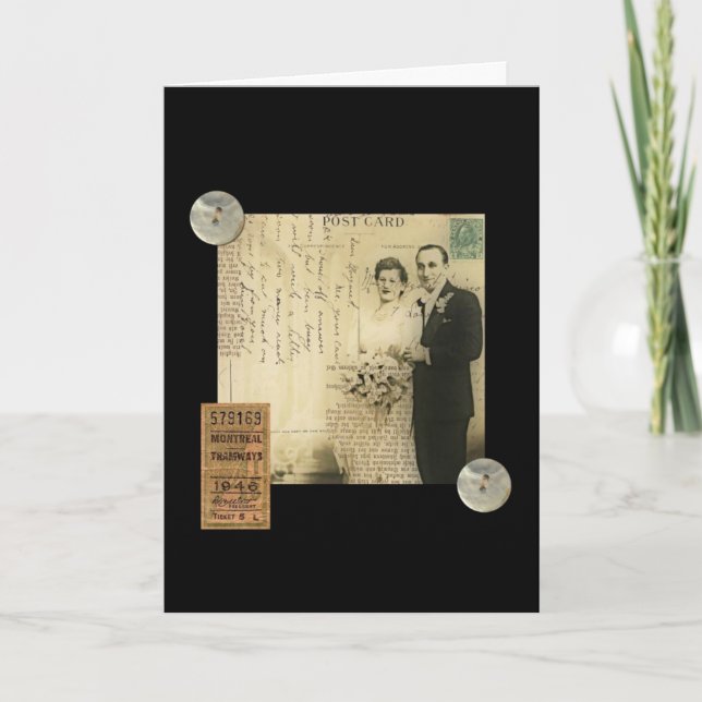 Tarjeta Día de boda, Congrats en 50 años de boda (Anverso)