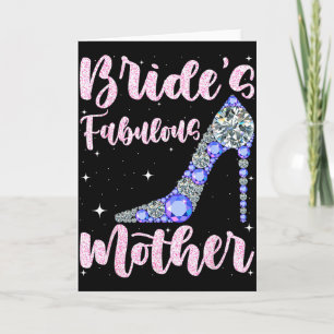 Tarjeta Día de boda feliz de la novia fabulosa de la madre