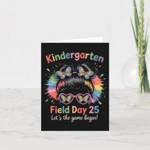 Tarjeta Día de Campo 2025 Espíritu Escolar de Kindergarten