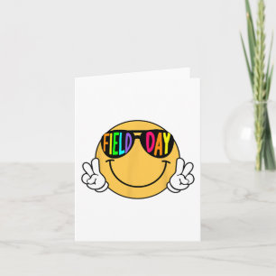 Tarjeta Día de campo genial Sonrisas Cara Sonriente Maestr