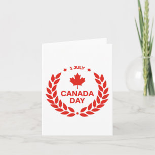 TARJETA DÍA DE CANADÁ