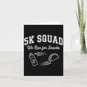 Tarjeta Día de carrera de 5K de carrera de maratón es deci