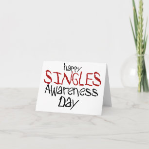 Tarjeta Día de Conciencia de Solteros Felices