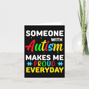 Tarjeta Día de Conciencia sobre el Autismo El Autismo Me H