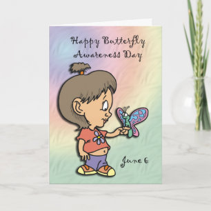 Tarjeta Día de Conciencia sobre las Mariposas 6 de junio