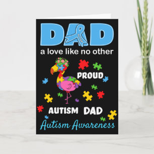Tarjeta Día de Concienciación sobre el Autismo Padre Amor