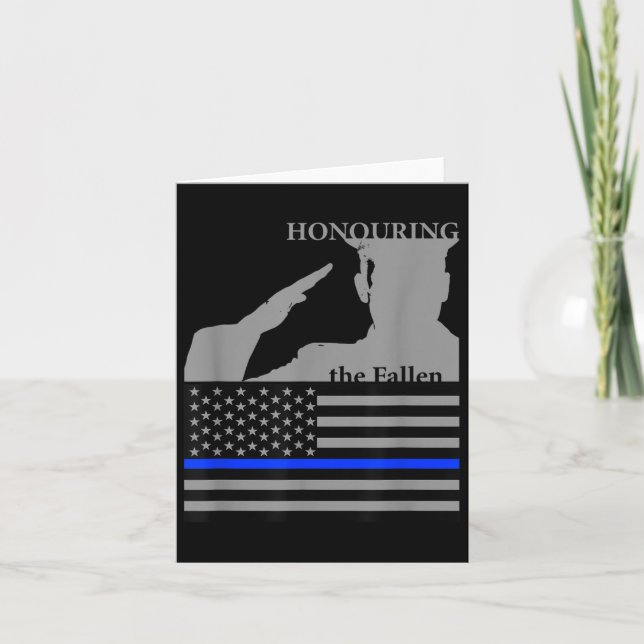 Tarjeta Día de Conmemoración de Oficiales de Policía _ Hon (Anverso)