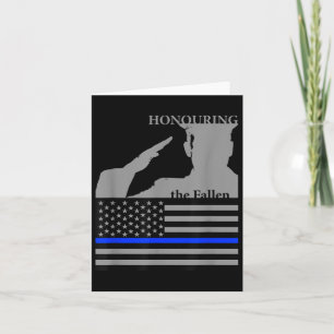 Tarjeta Día de Conmemoración de Oficiales de Policía _ Hon