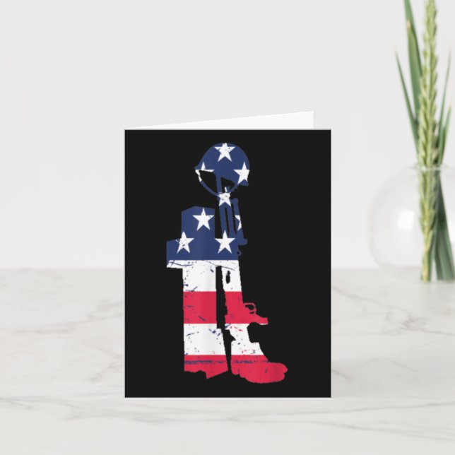 Tarjeta Día de Conmemoración del Veterano de la Cruz de Ba (Anverso)