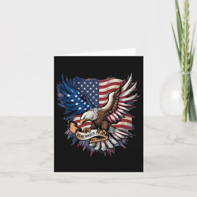 Tarjeta Día De Conmemoración Recordando A Nuestros Héroes  (Anverso)