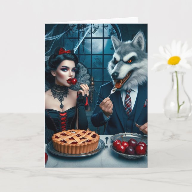 Tarjeta Día de cumpleaños de la colisión de la fantasía os (Planta pequeña)