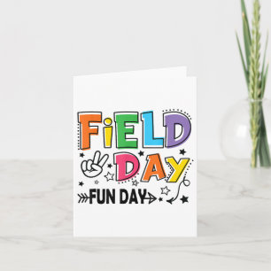 Tarjeta Día De Diversión Del Día Del Campo Para Los Niños 