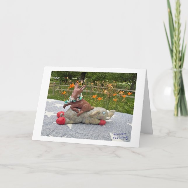 Tarjeta Día de elecciones - Animales políticos (Anverso)