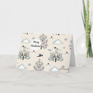 Tarjeta Día de fiesta de la urraca