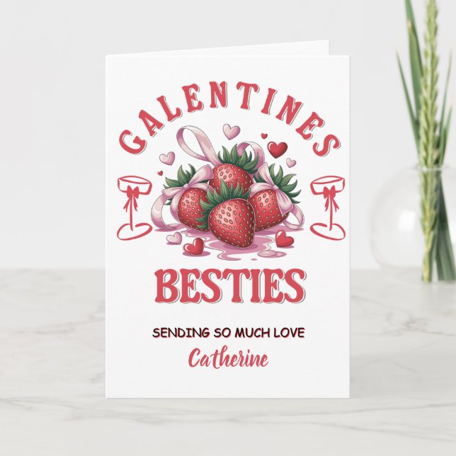 Tarjeta Día de Galentines personalizado (Anverso)