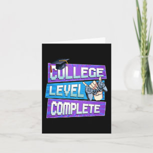 Tarjeta Día De Graduación Completa En El Nivel Universitar