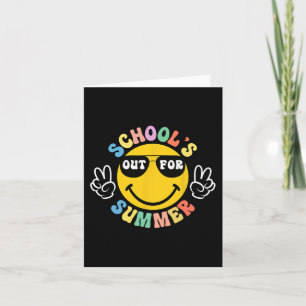 Tarjeta Día De Graduación Escolar Escuela Groovy Niños Sum