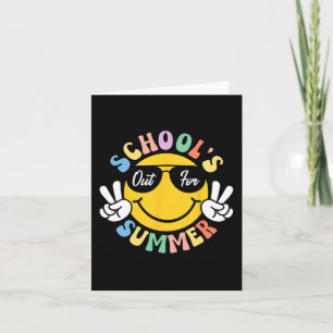 Tarjeta Día De Graduación Escolar Las Escuelas Groovy Sali