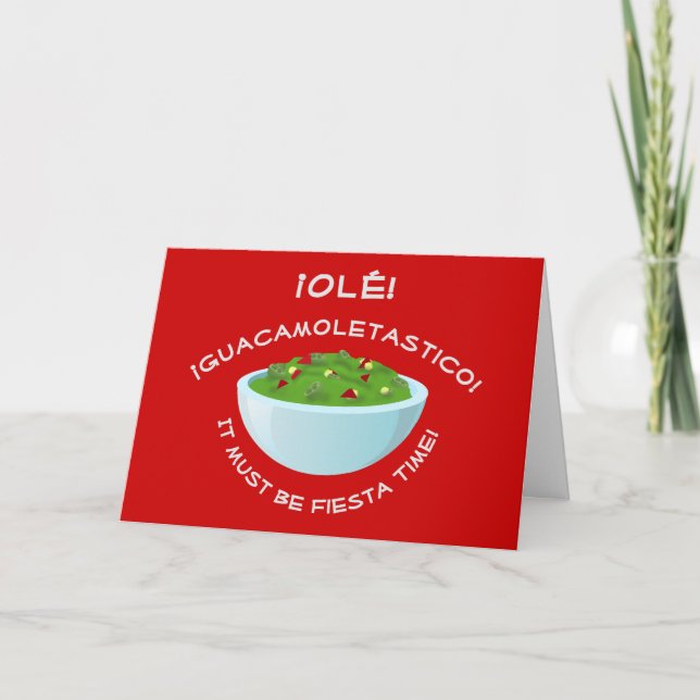 Tarjeta Día de Guacamole (Anverso)