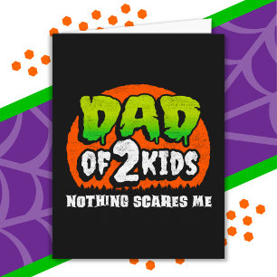 Tarjeta Día de Halloween Divertido Nada Me Asusta Papá de