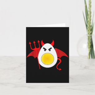 Tarjeta Día de Huevos Rellenos Disfraz Divertido Halloween