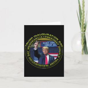 Tarjeta Día de Inauguración 2025 2020 Memorabilia