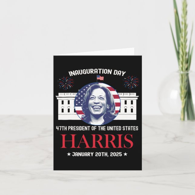 Tarjeta Día de Inauguración de Kamala Harris 2025 Señora 4
