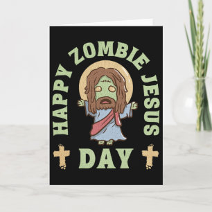 Tarjeta Día de Jesús Zombie