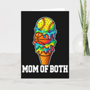 Tarjeta Día de juego de verano de helado que gotea de mamá