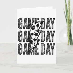 Tarjeta Día de Juego Fútbol Rayo Fútbol Mamá Papá Niño