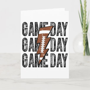 Tarjeta Día de Juego Fútbol Relámpago Fútbol Americano Mam