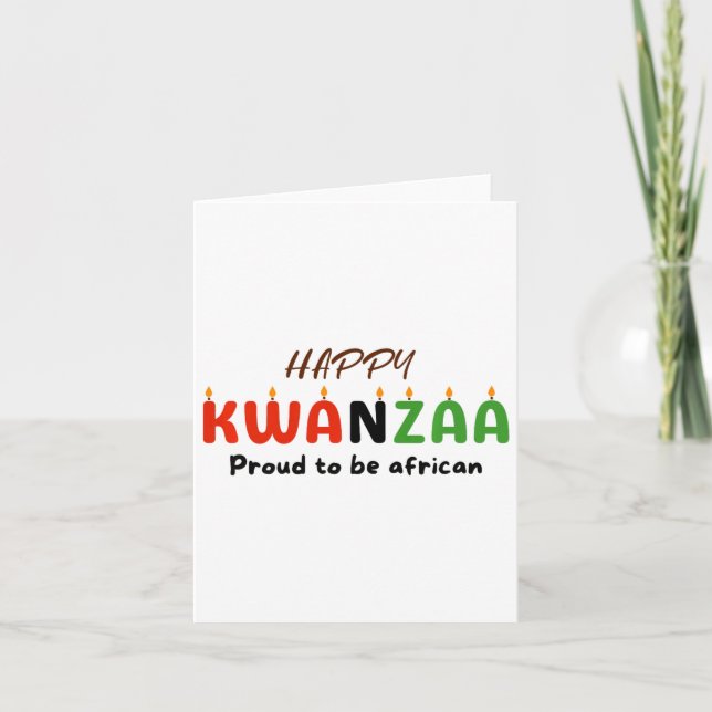 Tarjeta Día de Kwanzaa (Anverso)