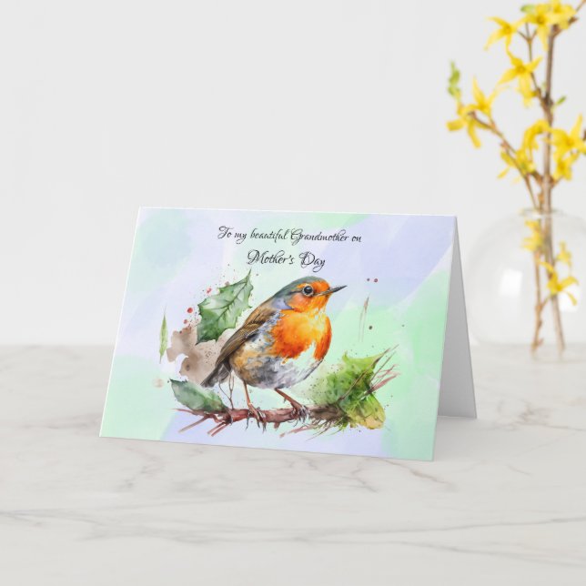 Tarjeta Día de la abuela (flor amarilla)