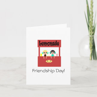 Tarjeta Día de la Amistad: Soporte de lemonade