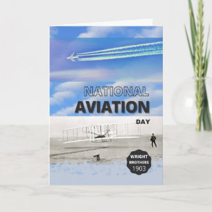 Tarjeta Día de la Aviación Nacional 19 de agosto Hermanos
