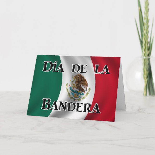 Tarjeta Día de la Bandera (Anverso)