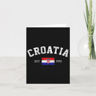 Tarjeta Día de la Bandera de la Independencia de Croacia E