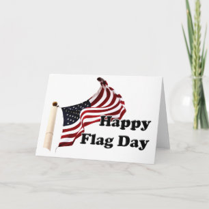 Tarjeta Día de la Bandera en Estados Unidos