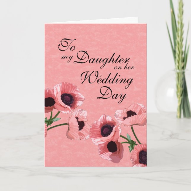 Tarjeta Día de la boda de la hija (Anverso)