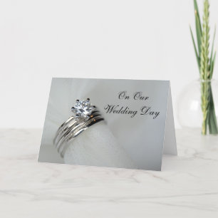 Tarjeta Día de la Boda de los Anillos bodas