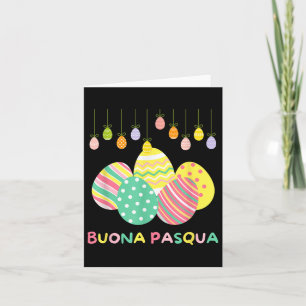 Tarjeta Día de la caza del huevo Italia Feliz Pascua Itali