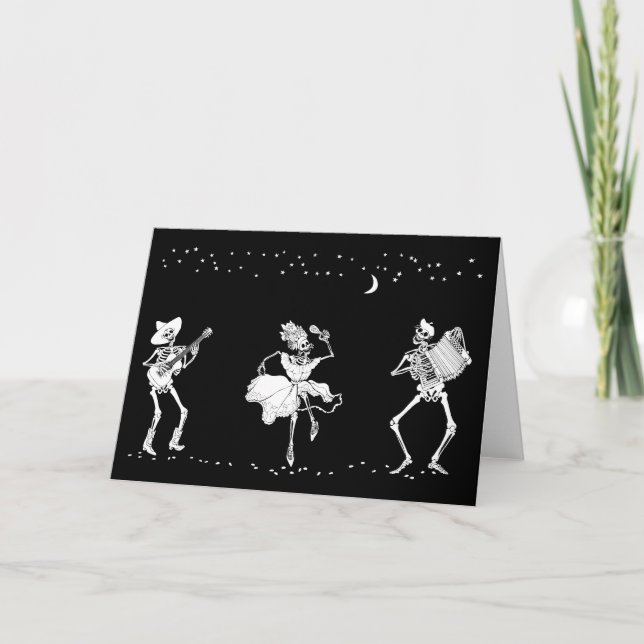 Tarjeta Día de la celebración muerta (Anverso)