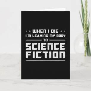 Tarjeta Día de la Ciencia Ficción Regalo de Ciencia Espaci