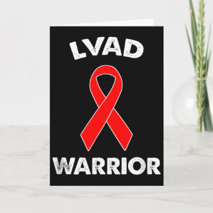 Tarjeta Día de la cinta roja Lvad Warriortee Ropa Lvad