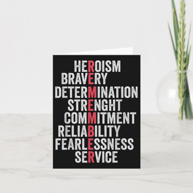 Tarjeta Día de la Conmemoración del Patriotismo Veterano E (Anverso)