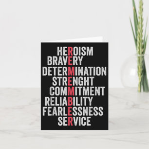 Tarjeta Día de la Conmemoración del Patriotismo Veterano E