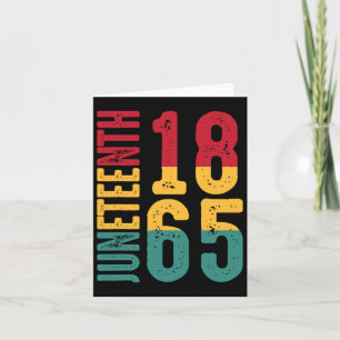 Tarjeta Día de la Emancipación Es Genial Con 1865 Juneteen