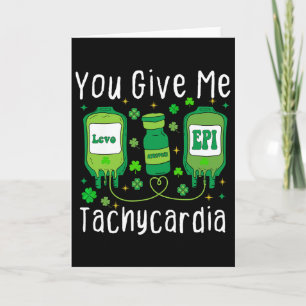 Tarjeta Día de la Enfermera Patricks Me Das Taquicardia