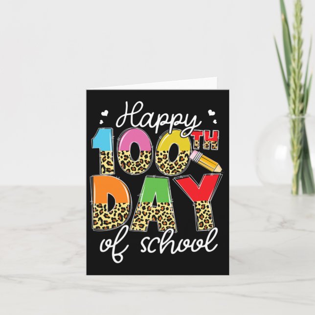 Tarjeta Día De La Escuela Para Profesores Niños Felices 10 (Anverso)