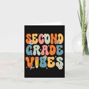 Tarjeta Día De La Escuela Segundo Grado Vibes De Vuelta A 